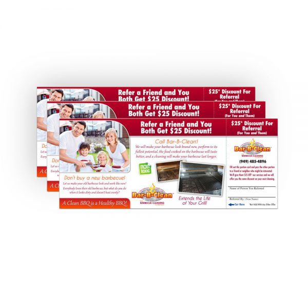 Bar-B-Clean | Referral Cards | Franchise Print Shop