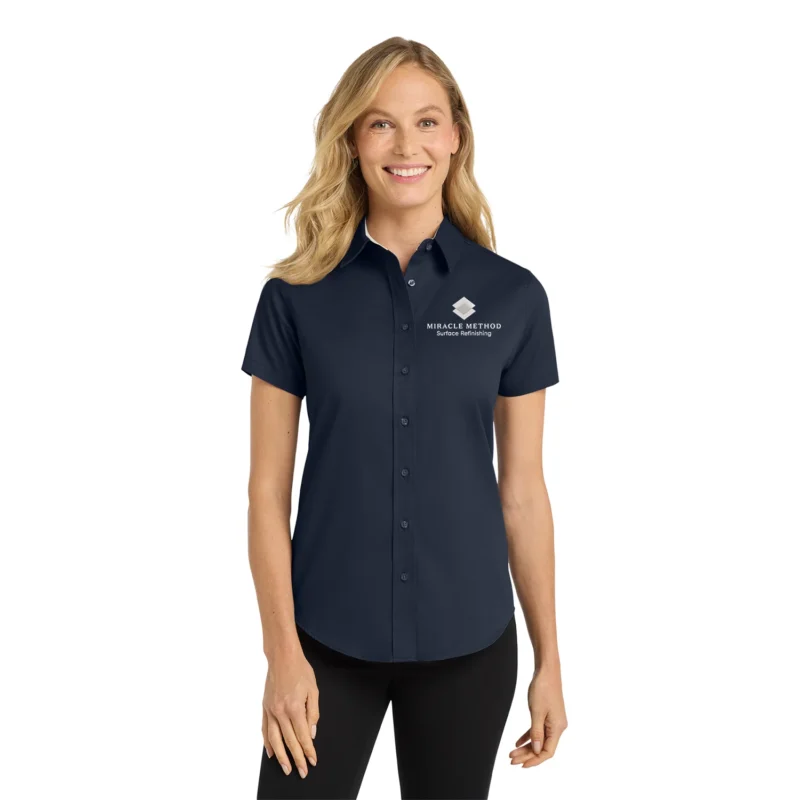 Miracle Method - Women's Short Sleeve Dress Shirt